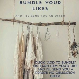 Bundle items you like and I’ll send you an offer!